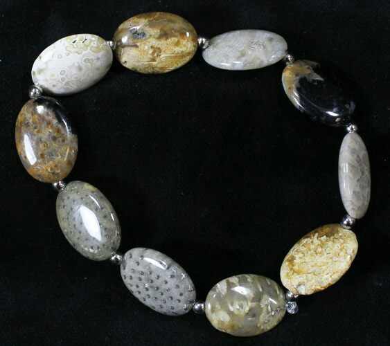 Polished Petrified Palmwood Bracelet #24665